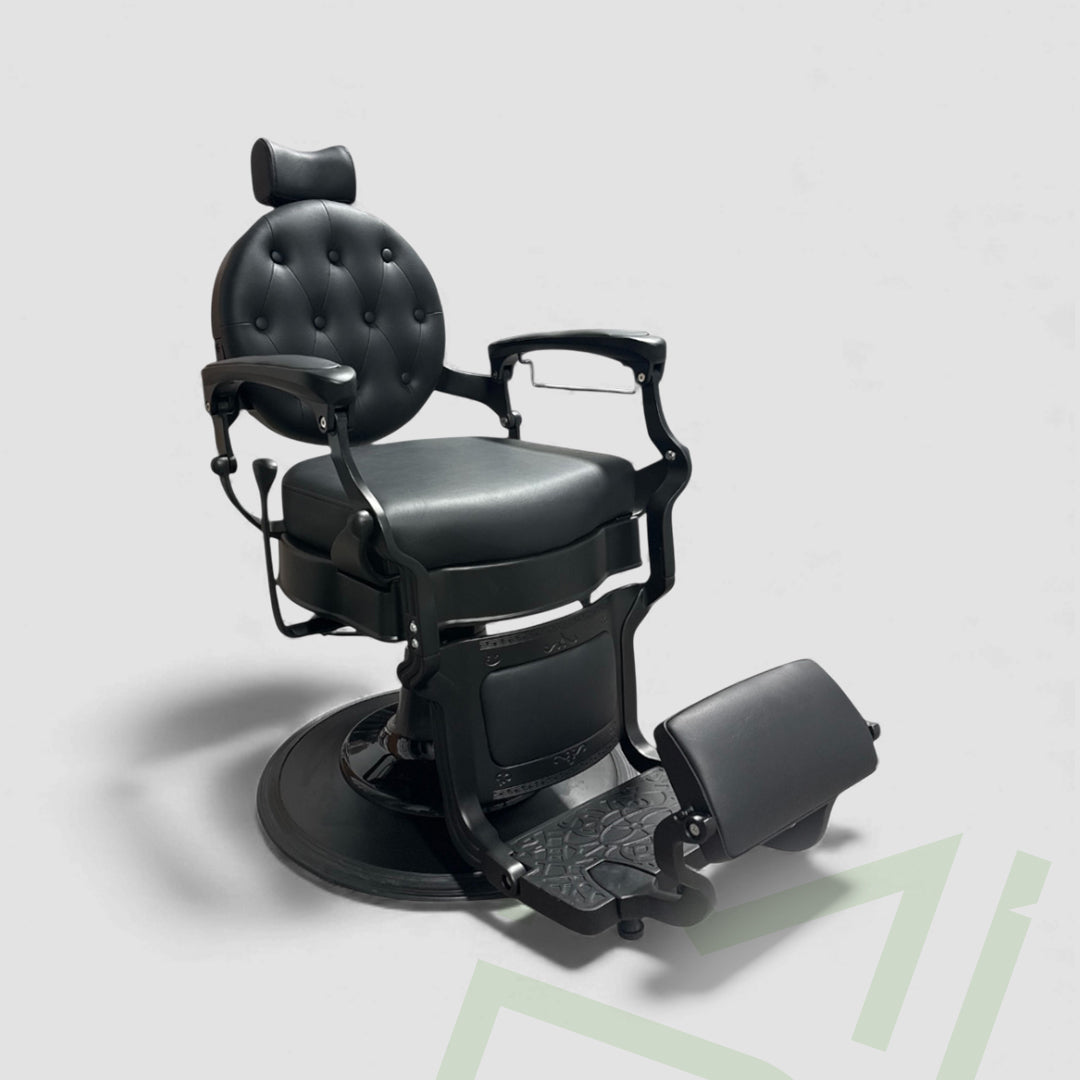 椅子 BARBER CHAIR Viola Matte Black Barber Chair | Classic Style & Comfort