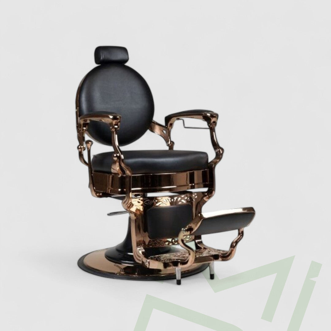 Nawal Luxury Rose Gold Barber Chair Barber Chair