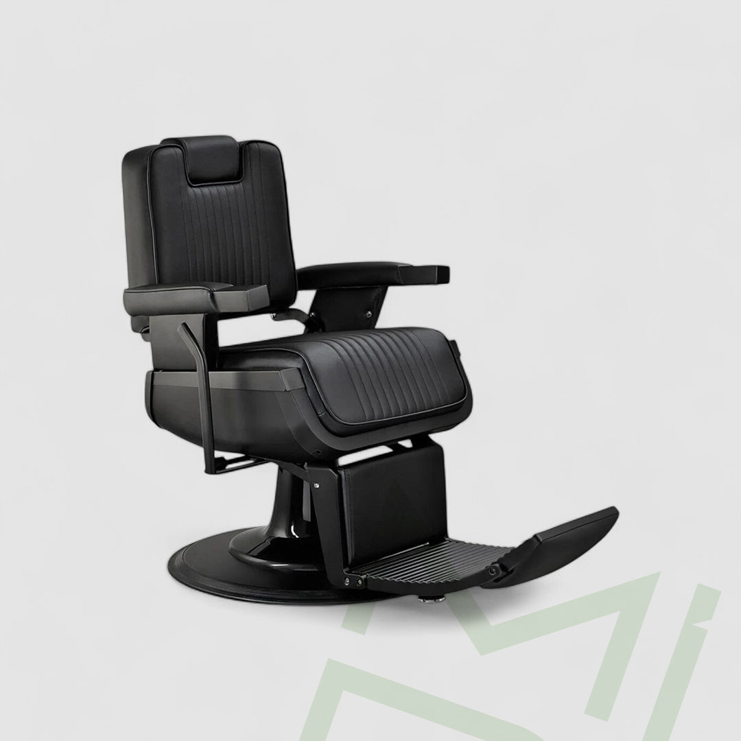 Impero Luxury Black  Barber Chair - MDI Salon Equipment