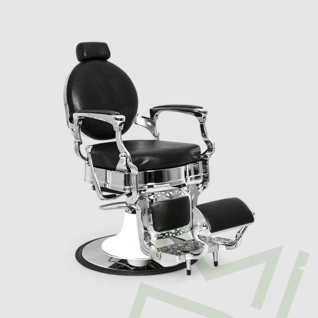 Nawal Premium Black Barber Chair - MDI Salon Equipment