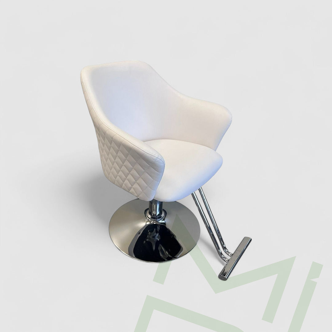 Bella Elegance White Salon Chair - MDI Salon Equipment