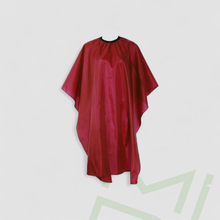 Burgundy Hair Cutting Cape for Barbers & Stylists - MDI Salon Equipment