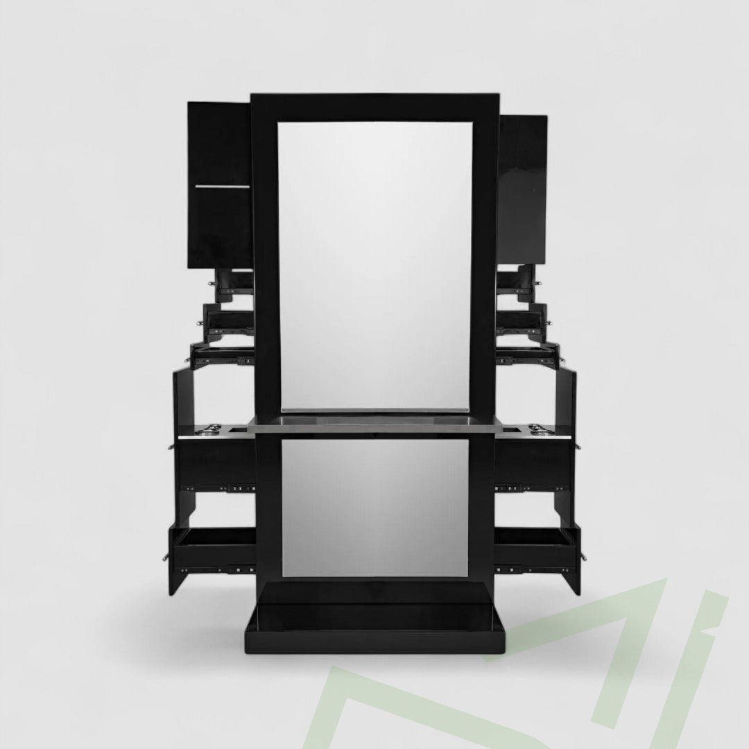 Double-Sided Styling Station in Matte Black Styling Station