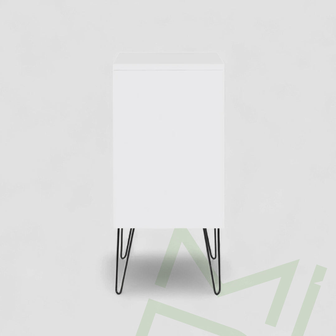 Ellen Modern Styling Station with Hairpin Legs