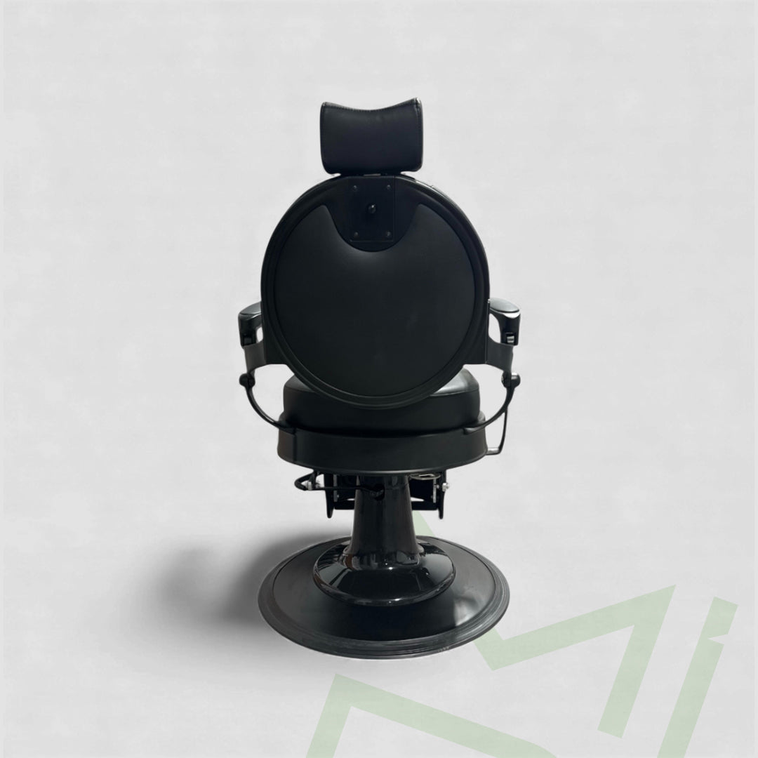 Viola Matte Black Barber Chair