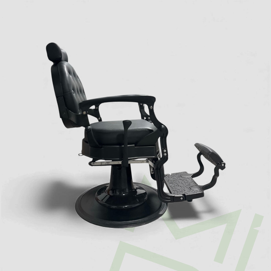 Viola Matte Black Barber Chair