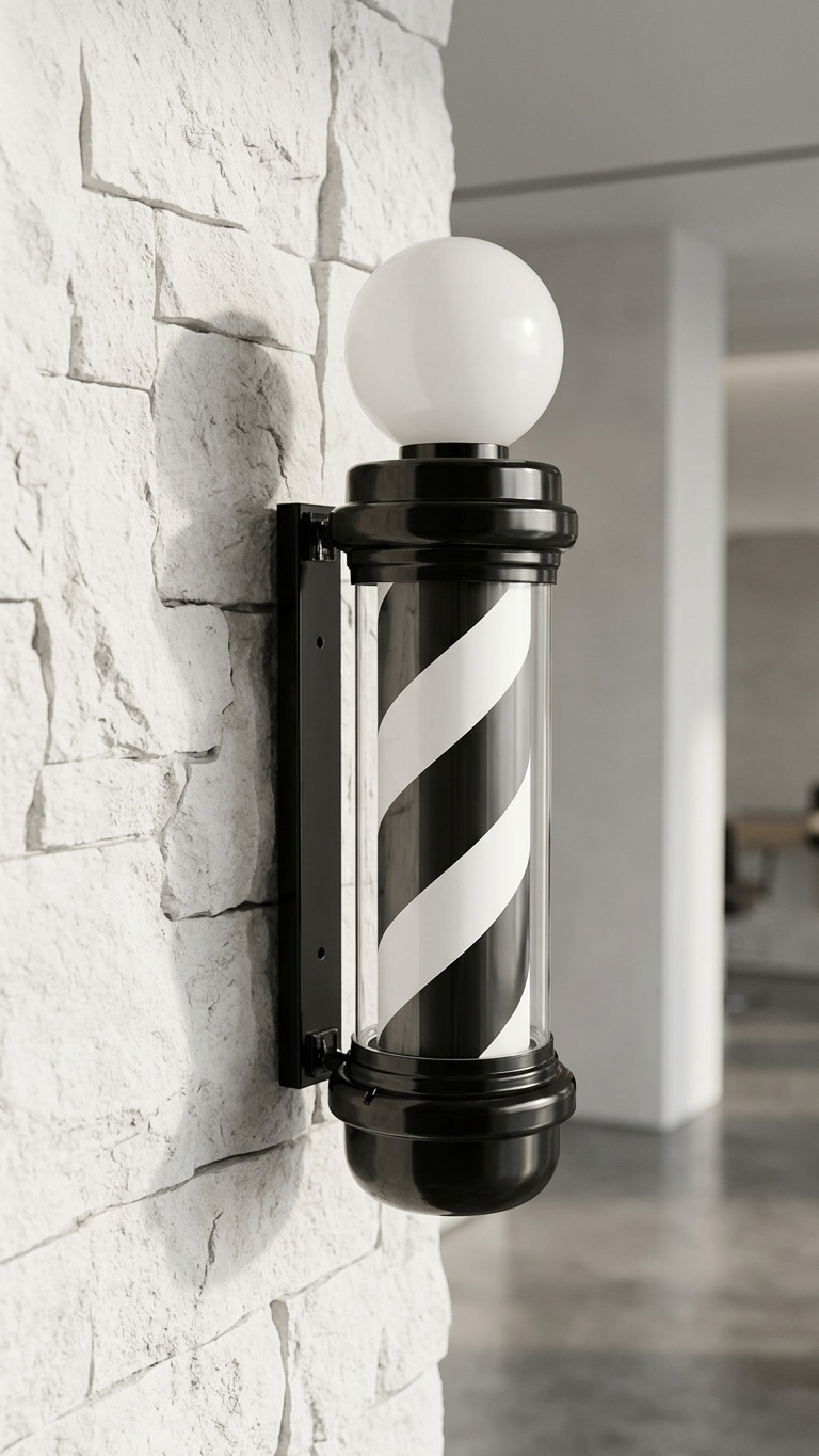 Classic Spinning Stripes Barber Pole - MDI Salon Equipment