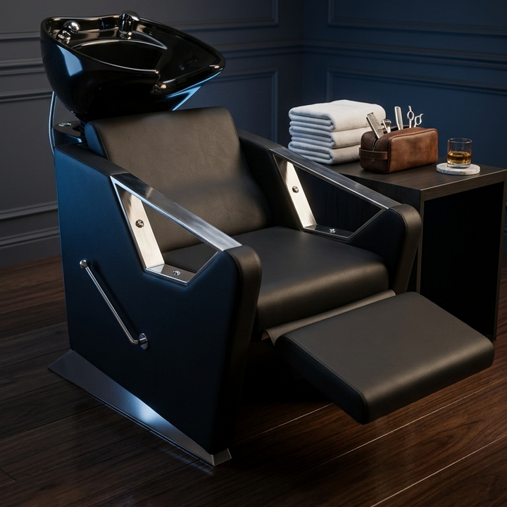 Camella Black Salon Backwash Unit - MDI Salon Equipment