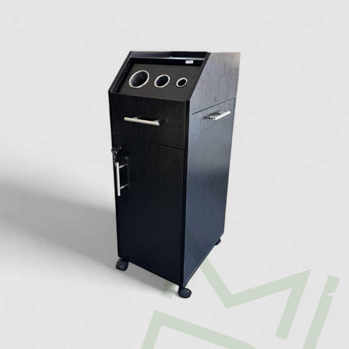 Sophia  Black Salon Storage Trolley - MDI Salon Equipment