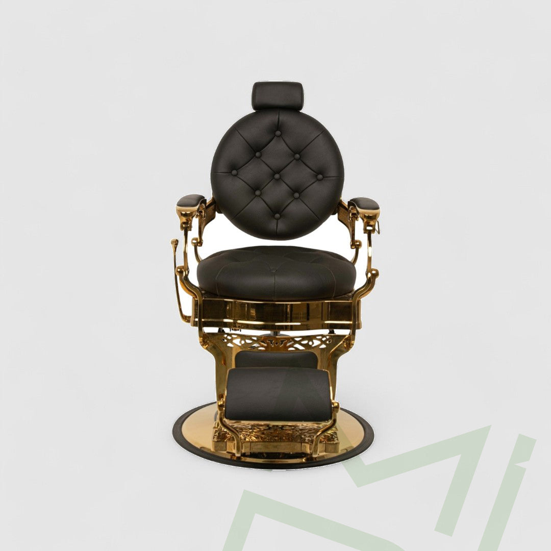 Sillón de barbero King Gold Luxury Comfort