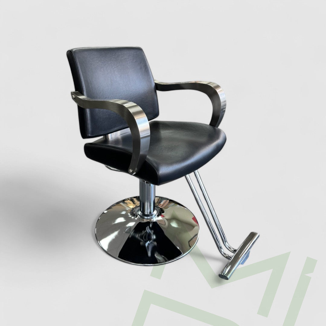 Olivia Deluxe Black Salon Styling Chair