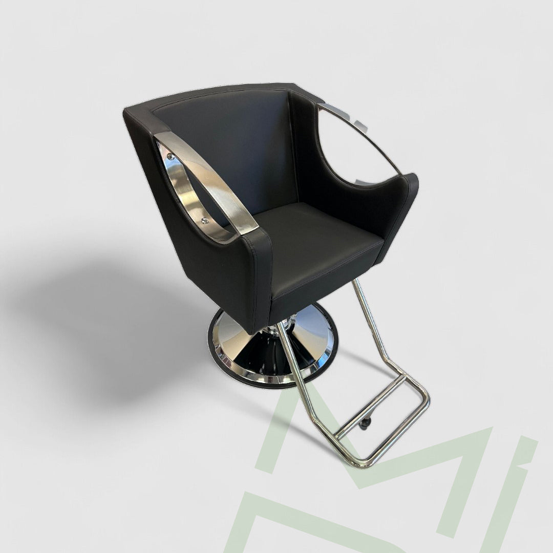 Oslo Deluxe Black Salon Styling Chair