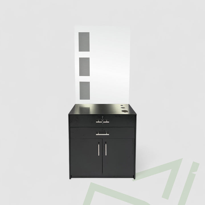 Helens Premium Black Salon Station - MDI Salon Equipment