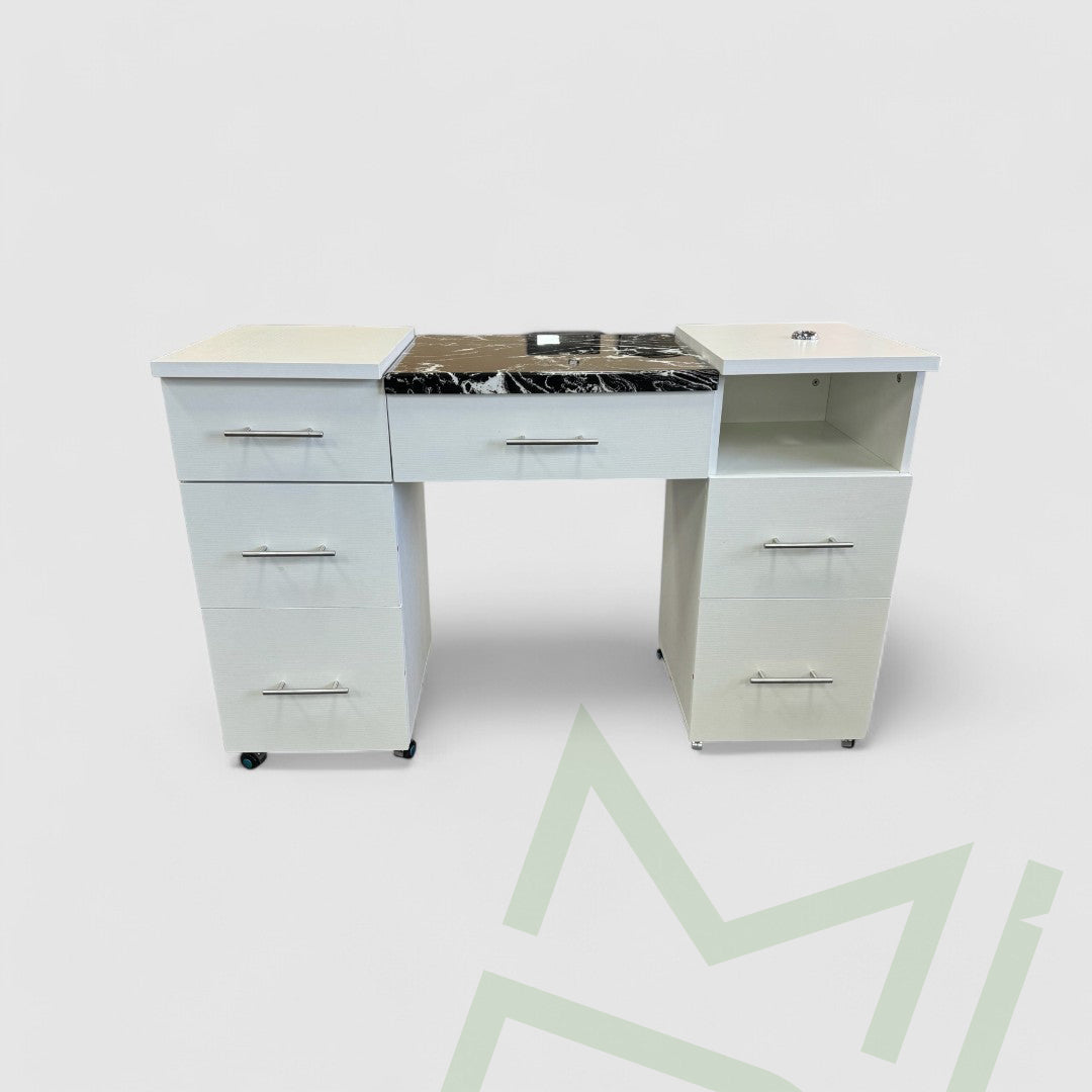 Nakfa White Stylish Salon Furniture