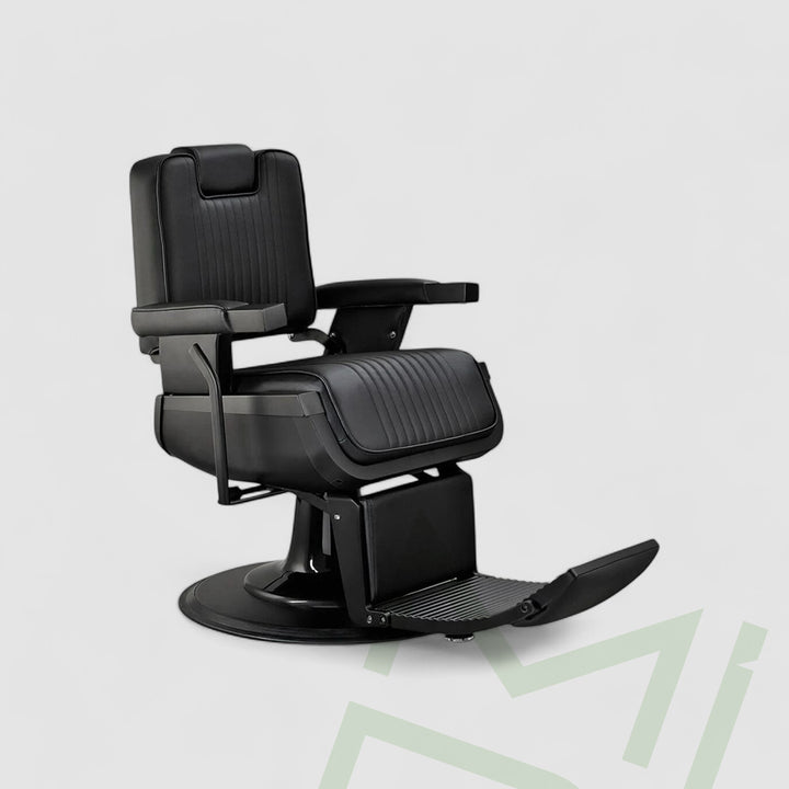 Impero Luxury Black  Barber Chair - MDI Salon Equipment
