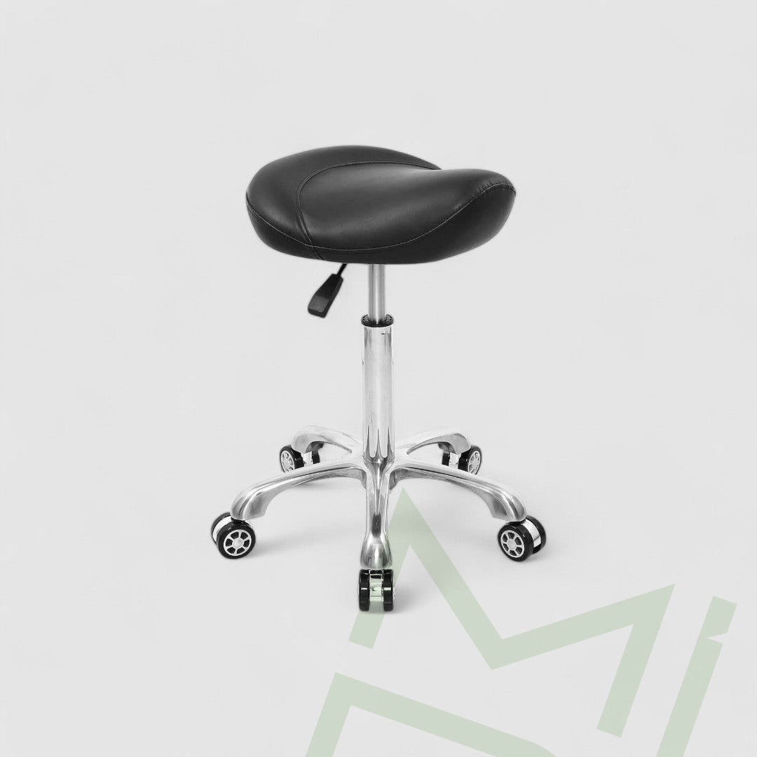 Jasmine Black Comfortable Salon Stool