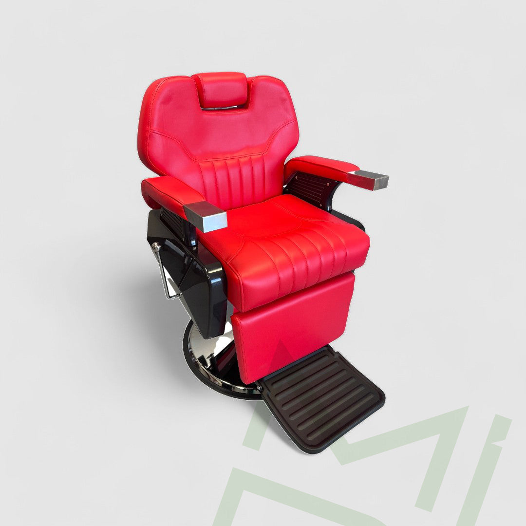 Silla de barbero Millap Deluxe roja