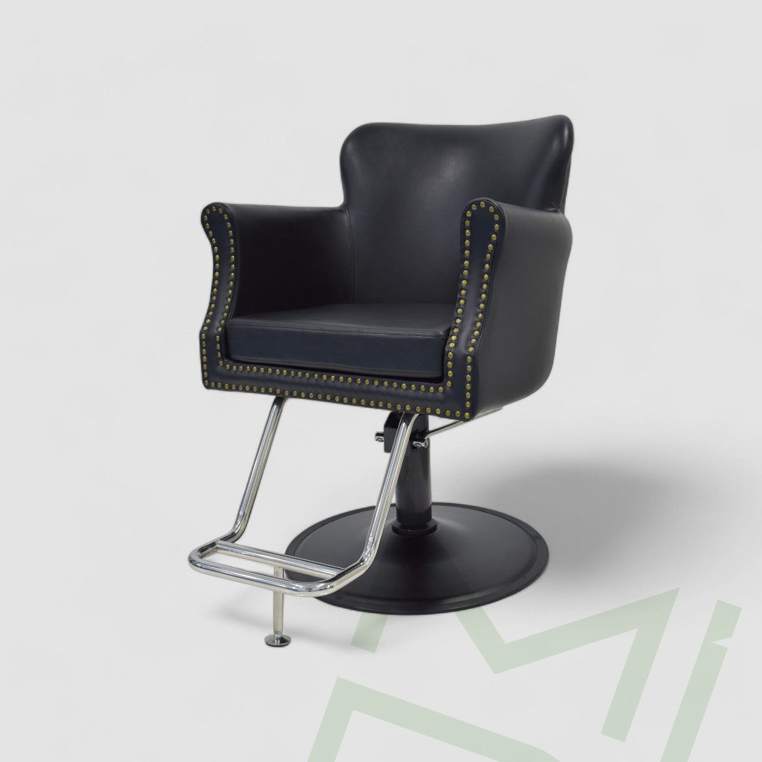 Vicky Luxurious Black Salon Styling Chair