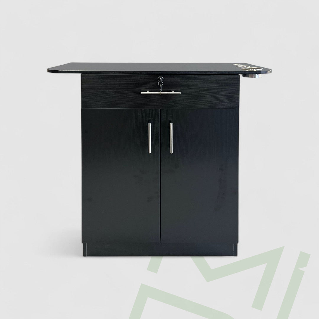 Petra  Black ThreeHole Salon Equipment - MDI Salon Equipment