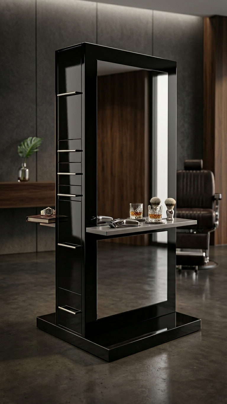 Double-Sided Styling Station in Matte Black